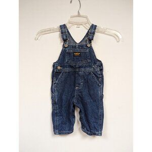 OshKosh B'Gosh Vestbak Toddler Boys Denim Overalls Bibs Size M Medium